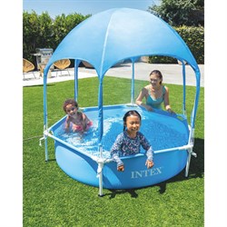 Бассейн каркасный 183х38см с навесом Intex 28209 - фото 133560