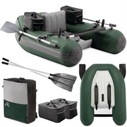 Одноместная надувная рыболовная лодка Intex 68381 Big Catch Pro (165х119х38 см) ручной насос 1.7 л, весла 2 шт - фото 133644