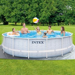 Intex 26746 / Каркасный бассейн / 488х122см / Prism Frame + фильтр-насос 5678лч, лестница, тент, подстилка - копия - фото 133716