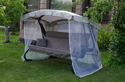 Качели садовые Империя антрацид-антрацид (труба 63,5мм) (257х145х185) / Цвет 626 - фото 133789