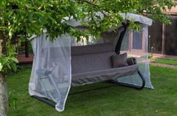 Качели садовые Империя антрацид-антрацид (труба 63,5мм) (257х145х185) / Цвет 626 - фото 133792