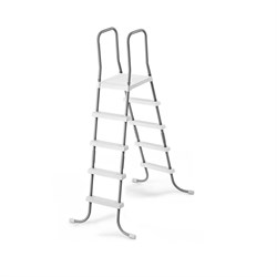 Морозоустойчивый бассейн Лагуна 2,5 х 1,25м- платина, пленка мрамор 0/4 мм / + скиммер, фильтр песочный, лестница, песок - фото 134061