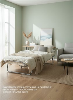 Раскладушка с матрасом / складная кровать БАРВИХА 190х80 - фото 134395