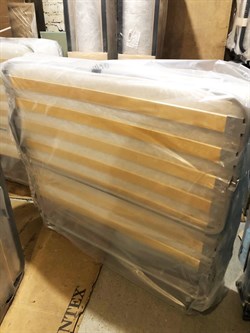 Раскладушка премиум класса двуспальная с матрасом + изголовье / 200х130 см / МОНТЕВИЛЬ - фото 134575