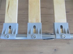 Раскладушка премиум класса двуспальная с матрасом + изголовье / 200х130 см / МОНТЕВИЛЬ - фото 134577