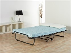 Двуспальная раскладушка с матрасом Симона ПРЕМИУМ с метал.  колесами (190х120х35,7) - фото 134681