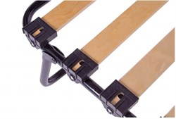 Двуспальная раскладушка с матрасом Симона ПРЕМИУМ с метал.  колесами (190х120х35,7) - фото 134682