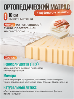 Премиальная раскладушка с матрасом 200х90 см / раскладная кровать МИЛЛЕНИУМ / ВЕНГЕ - фото 134743