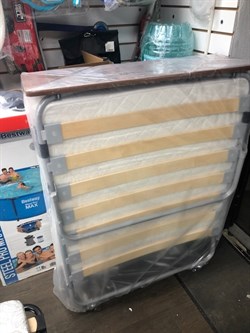 Премиальная раскладушка с матрасом 200х90 см / раскладная кровать МИЛЛЕНИУМ / ВЕНГЕ - фото 134763