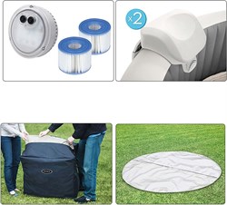 Intex 28440 Надувной СПА бассейн / SPA бассейн-джакузи гидромассажный (196х71) - фото 134868