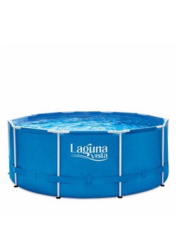 Каркасный бассейн / 396х132 / Laguna Vista P20-1352-B +фильт насос, лестница, тент, подстилка, набор для чистки, скиммер - фото 135108