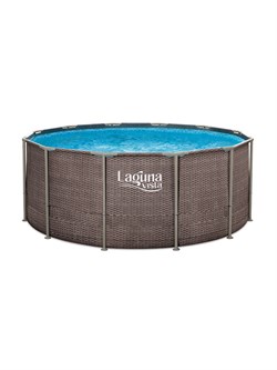 Каркасный бассейн Laguna Vista / 366х132см / P20-1252-Р + фильт насос, лестница, подстилка, тент - фото 135231
