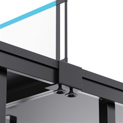 Теннисный стол DFC RQ24002, размер по стандарту ITTF 274 x 152, с сеткой и ракетками - фото 135239