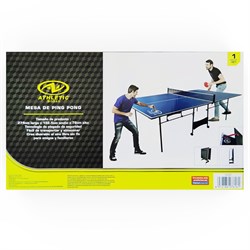 Теннисный стол DFC ATHLETIC, размер по стандарту ITTF 274 x 152, с сеткой, складной DT-RQ1201 - фото 135272