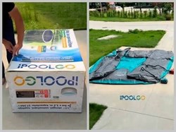 Надувной SUP-бассейн IPOOLGO 370 х 130 см / песочный фильтр, лестница, переходники, песок / 3712PRO - фото 135569