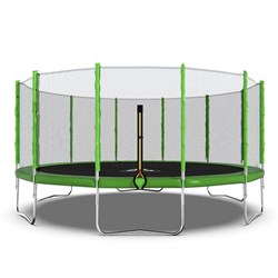 Батут DFC Trampoline Fitness 14ft наружн.сетка, св.зел. (427см) 14FT-TR-LG - фото 135703