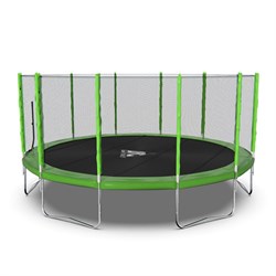 Батут DFC Trampoline Fitness 14ft наружн.сетка, св.зел. (427см) 14FT-TR-LG - фото 135705