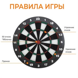 Дартс DFC BASEBOARD, 6 дротиков DARDBE20 - фото 135916