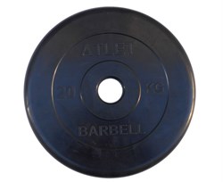 Диск обрезиненный BARBELL ATLET 20 кг / диаметр 51 мм - фото 136258