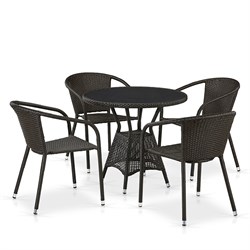 Комплект плетеной мебели T707ANS/Y137C-W53 4Pcs Brown - фото 136457