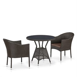 Комплект плетеной мебели T707ANS/Y350-W53 2Pcs Brown - фото 136494
