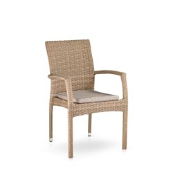 Комплект плетеной мебели T257B/Y379B-W65 Light Brown (4+1) - фото 136497