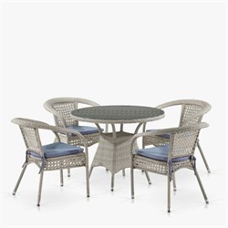 Комплект плетеной мебели Лион-1C T220CT/Y32-W85 Latte (4+1) - фото 136521