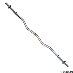 Гриф для штанги EZ-образный фигурный 1200мм 30мм RB47G-30 - фото 136550