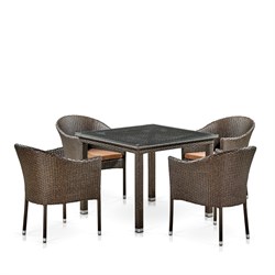Комплект плетеной мебели T257A/Y350A-W53 Brown 4Pcs - фото 136717