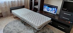 Премиальная раскладушка с матрасом 200х90 см / раскладная кровать МИЛЛЕНИУМ / ВЕНГЕ - фото 137831