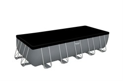 Прямоугольный каркасный бассейн Bestway 5612B  +песочный фильтр-насос , лестница, тент (640х274х132) - фото 138523