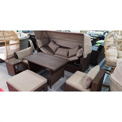 Комплект мебели с диваном AFM-320B-T320 Brown - фото 138529