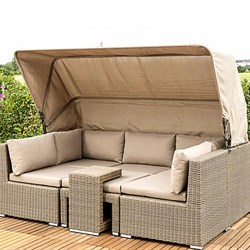 Диван-трансформер из искусственного ротанга AFM-320 Beige - фото 139156