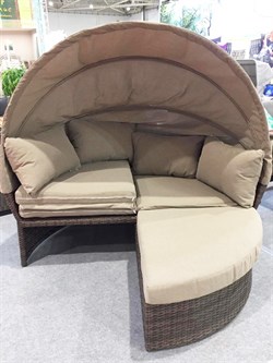 Диван-трансформер из искусственного ротанга AFM-325B Brown - фото 139283