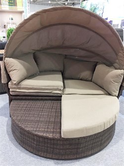 Диван-трансформер из искусственного ротанга AFM-325B Brown - фото 139285