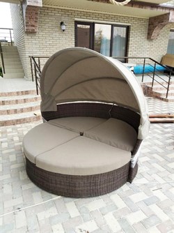 Диван-трансформер из искусственного ротанга AFM-325B Brown - фото 139287