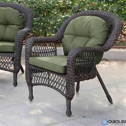 Плетеный комплект для отдыха из искусственного ротанга LV-520BG Brown-Green - фото 139443