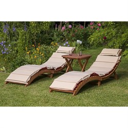 Комплект шезлонги и столик AFM-803A-T133 Beige (2+1) - фото 139915