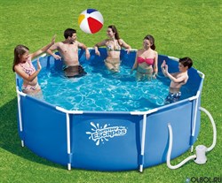 Каркасный бассейн Summer Waves P20-1236-A + фильтр-насос (366х91м) - фото 140051