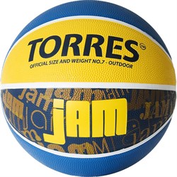 Мяч баскетбольный TORRES JAM, р.7 B02047 - фото 90835