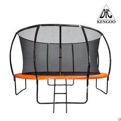 Батут DFC KENGOO II 10ft внутр.сетка, лестница, оранж/черн (305см), 10FT-BAS-BO - фото 91951