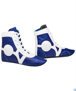 Обувь для самбо Rusco кожа, синий - фото 95939