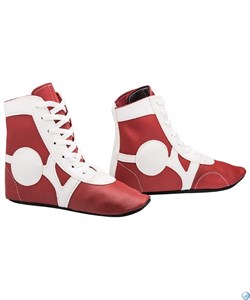 Обувь для самбо Rusco, кожа, красный - фото 95944