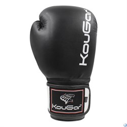 Перчатки боксерские KouGar KO400 черные - фото 96056