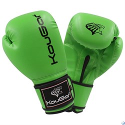 Перчатки боксерские KouGar KO500 зеленые - фото 96057