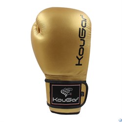 Перчатки боксерские KouGar KO600, золото - фото 96089