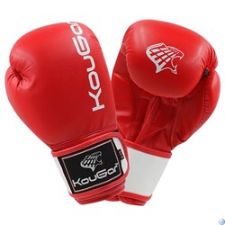 Перчатки боксерские KouGar KO200 красные - фото 96090