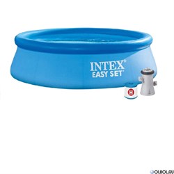 Надувной бассейн Intex 28122 + фильтр насос (305х76см) - фото 98578