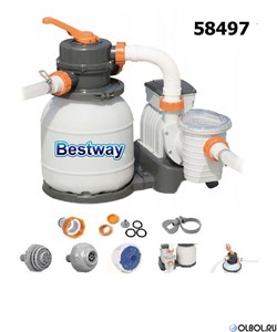 Bestway 58497 Песочный фильтр насос для бассейна (5678 л/ч) - фото 99216