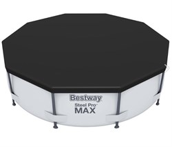 Каркасный бассейн Steel Pro MAX BestWay 56420 +фильт насос, лестница, тент (366х122см) - фото 99343